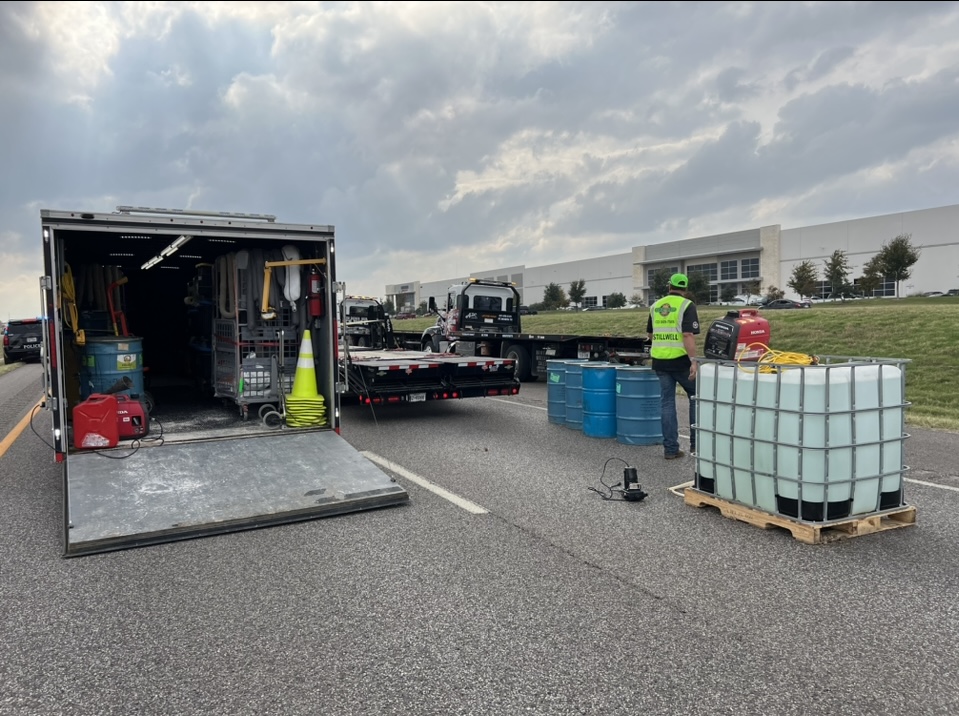 Emergency spill response and contaminate transfer