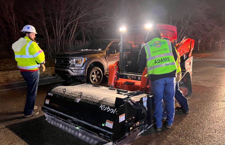 Highway spill response cleanup and equipment